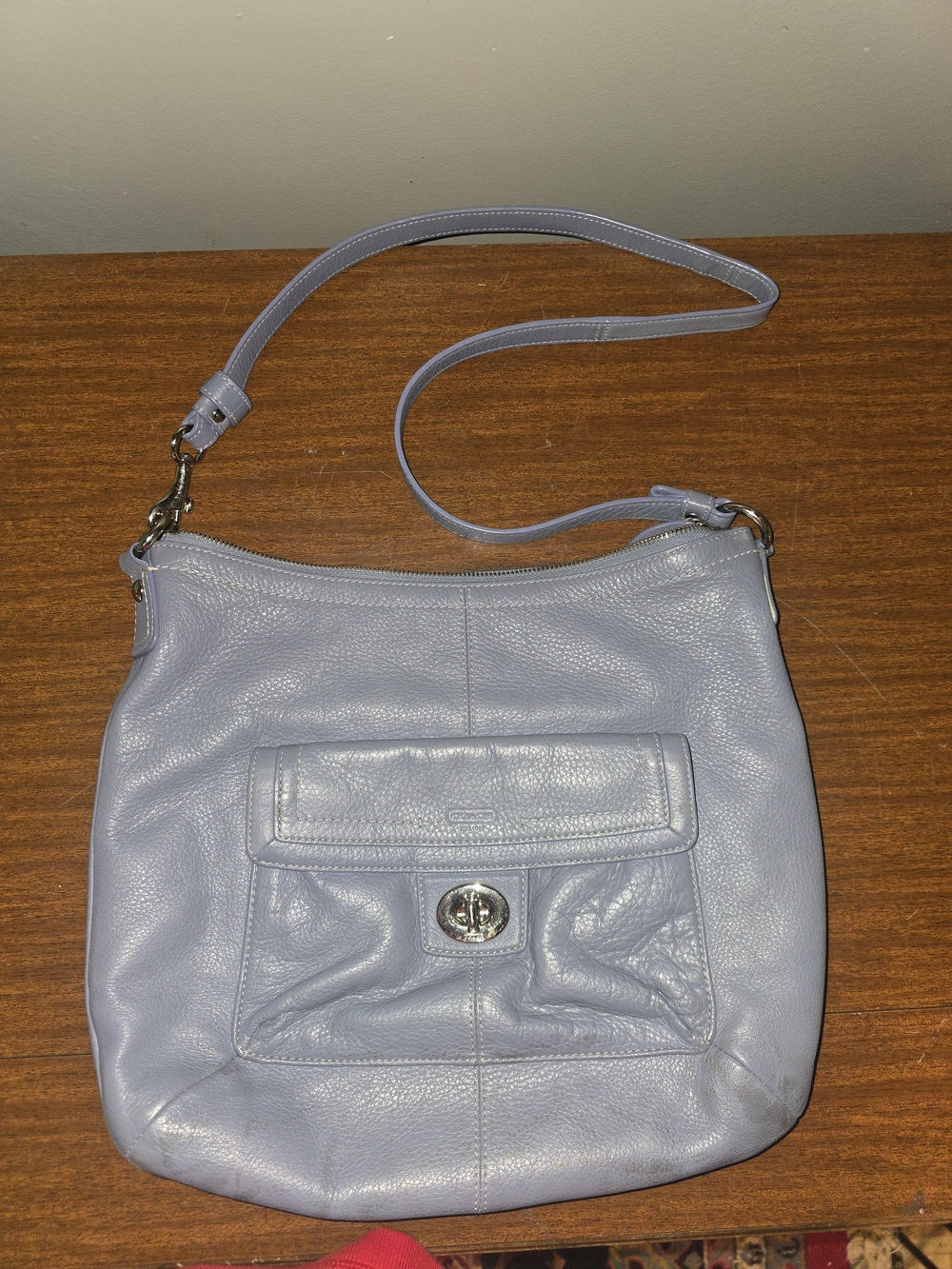 Coach Penelope Leather Convertible Soho Bag Lavender